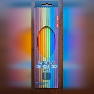Kikkerland Rainbow Chopsticks 6 Pairs CD556